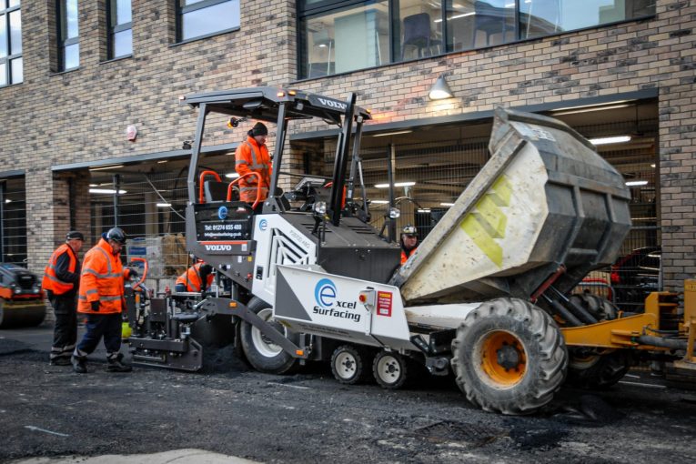 Excel Surfacing paves the way with a Volvo P2870D compact wheeled paver