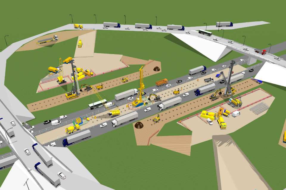 As part of the project planning process a graphic was produced to illustrate the site's tight working spaces.