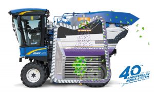 New Holland celebrates 40 years of the Noria basket system for Braud harvesters