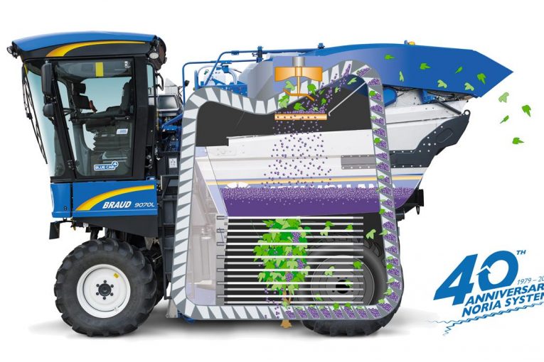 New Holland celebrates 40 years of the Noria basket system for Braud harvesters