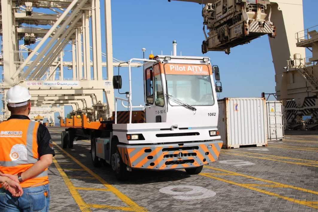 Autonomous Container Terminal Vehicles start work at Jebel Ali Port