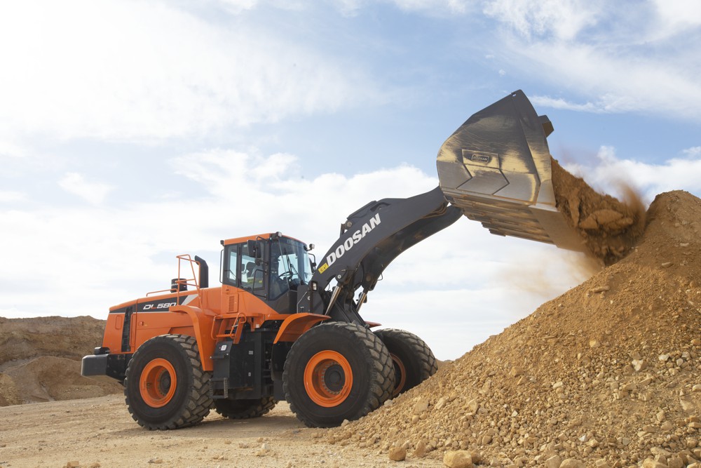 Doosan introduces DL580-5 wheel loader for quarry and mining markets