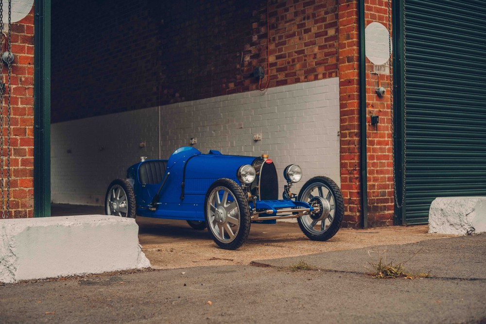 A Bugatti Baby II awaiting its next test drive