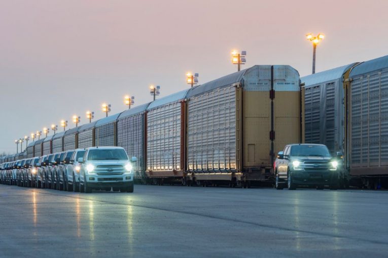 Watch an Electric Ford F150 pull over 1 million pounds