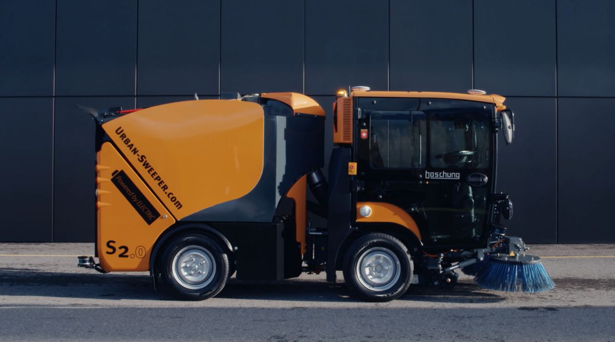 Boschung unveils fully autonomous street sweeper