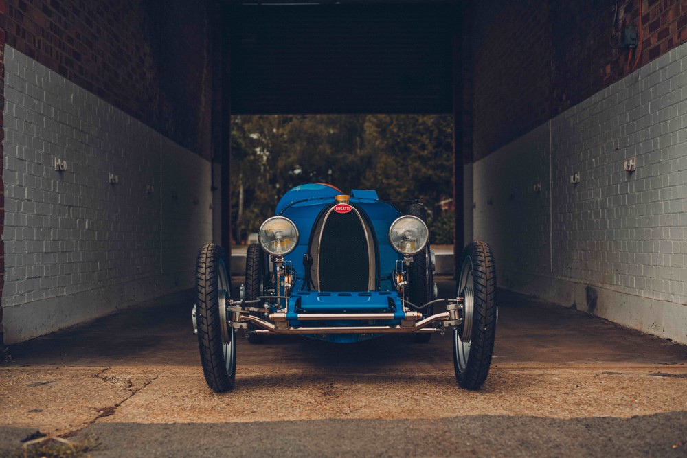 Each Bugatti Baby II sports the distinctive _Macaron_ badge