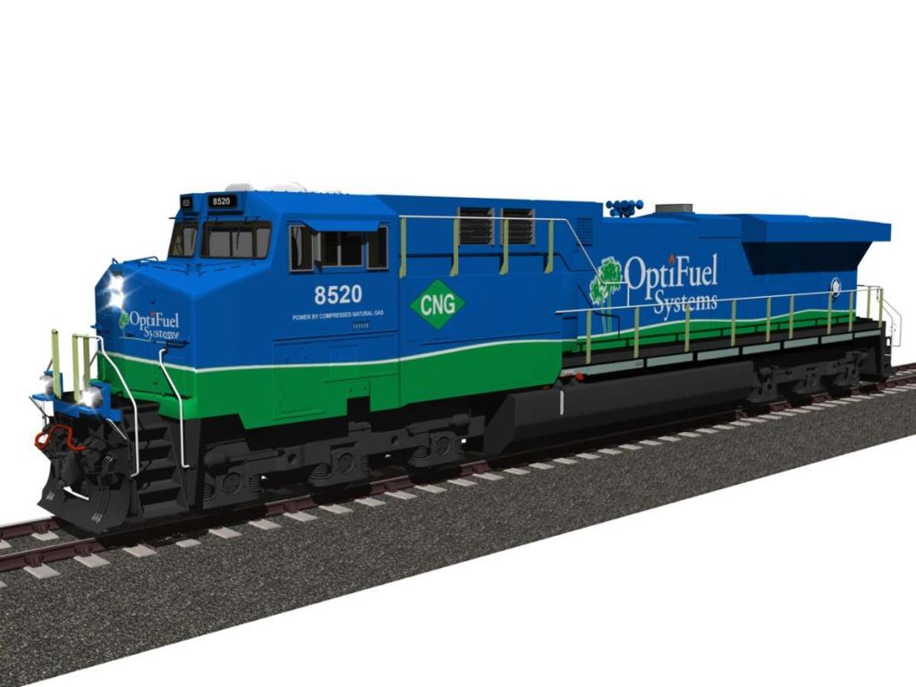 OptiFuel's Zero Emission Line Haul Locomotive Concept.