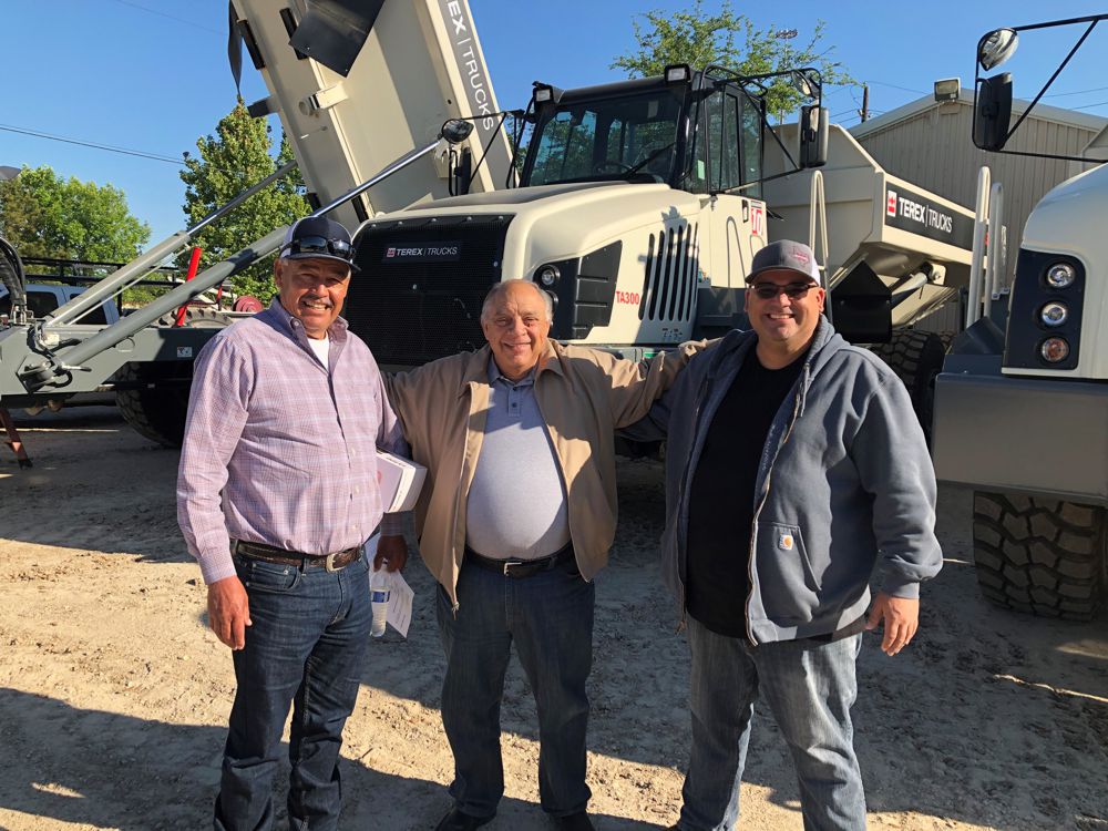 From left: Manuel Franco, Owner of Franco Builders, Vic Palermo, Sales Representative at Easton Sales & Rentals, and Jose Zuninga, Owner of Franco Builders.