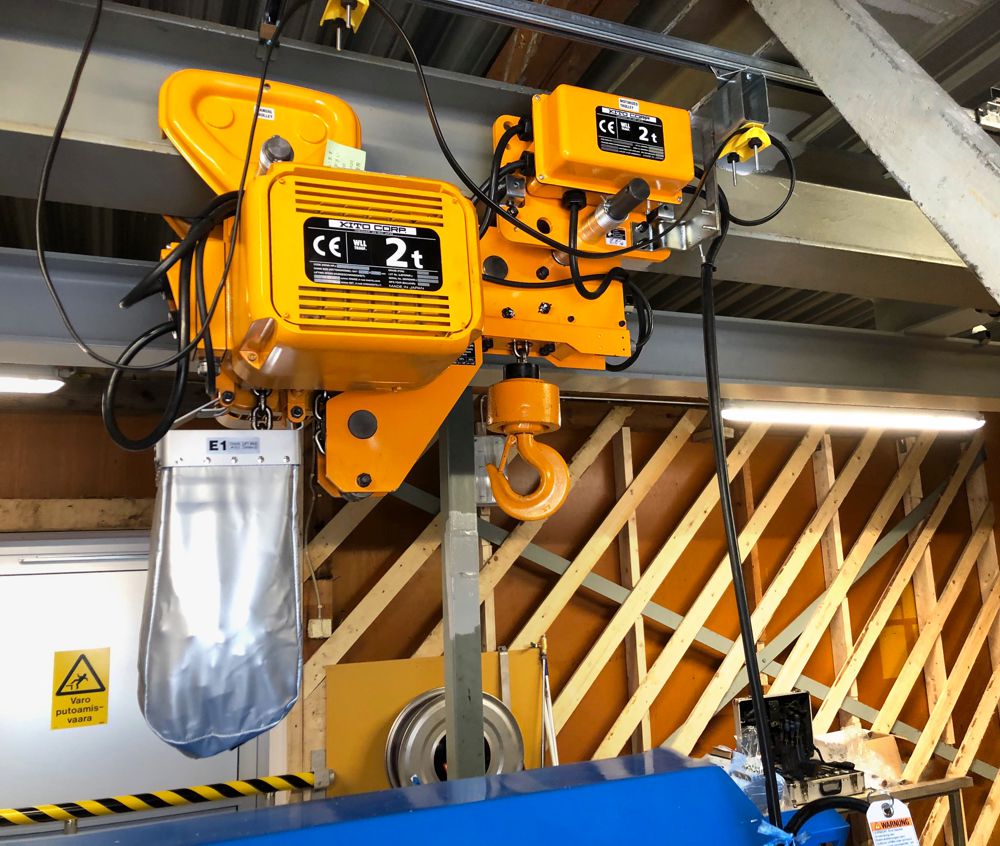 KITO SHER2M electric chain hoist delivers effortless maintenance work at low headroom