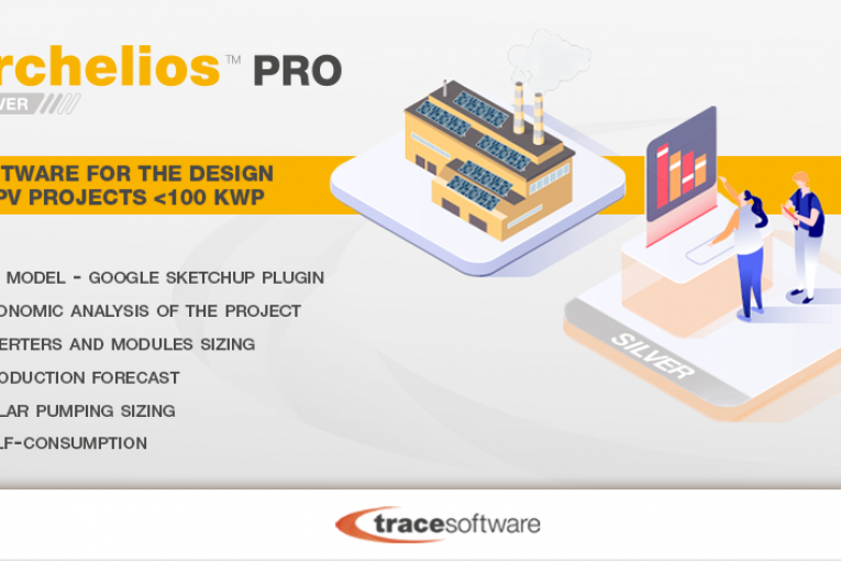 Archelios Pro Silver PV software can manage projects up to 100kWp