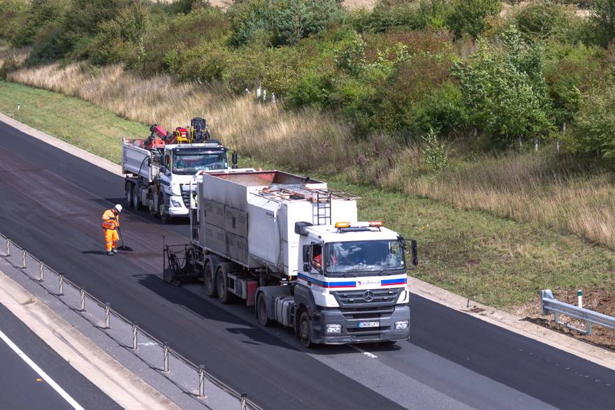 Highways England's largest micro-surfacing paving operation delivered by EST