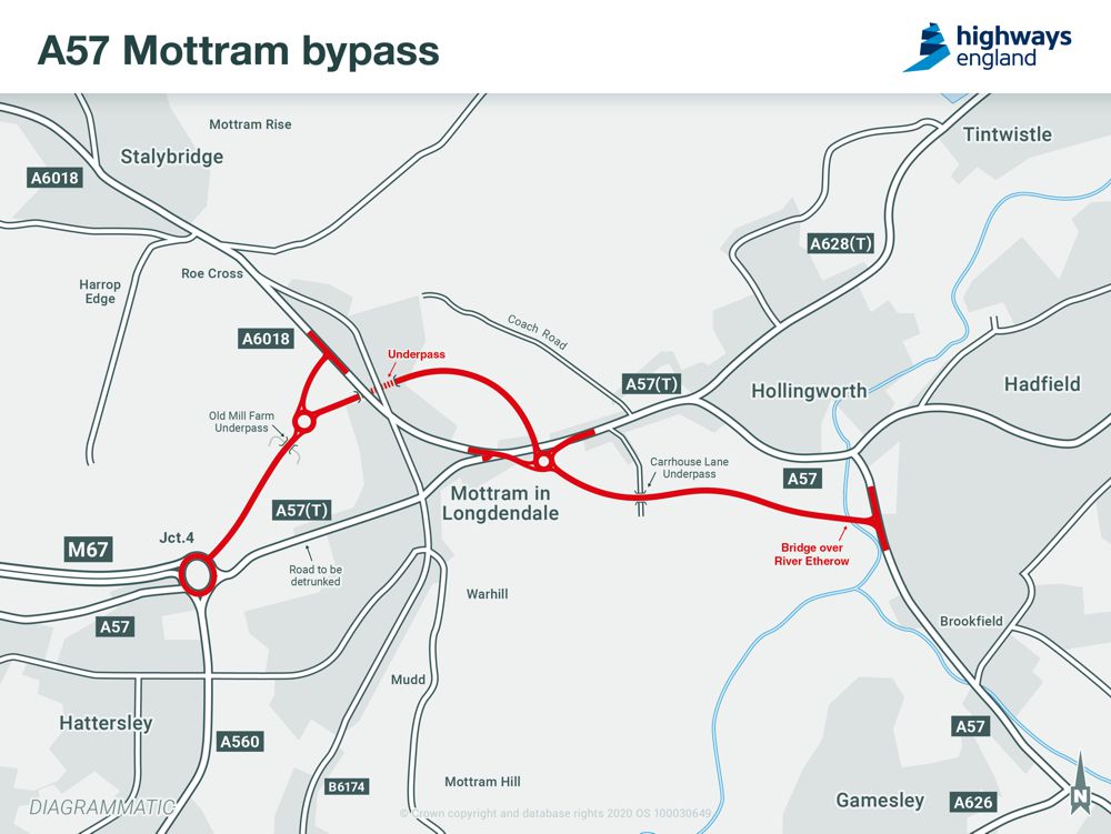 Highways England announces £200m Mottram bypass reaches major milestone