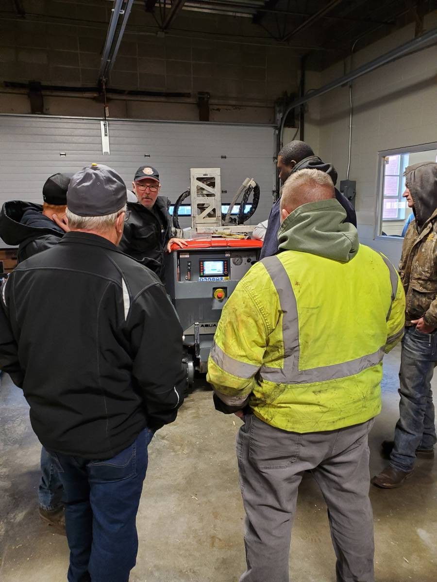 Aquajet representatives are located throughout the U.S. and Canada and can quickly travel to a jobsite for training, which is included with the sale of each machine.