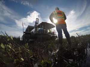 Fugro's geotechnical capabilities for roadway and bridge design projects include subsurface explorations in varying land and nearshore environments across Louisiana and the Gulf Coast