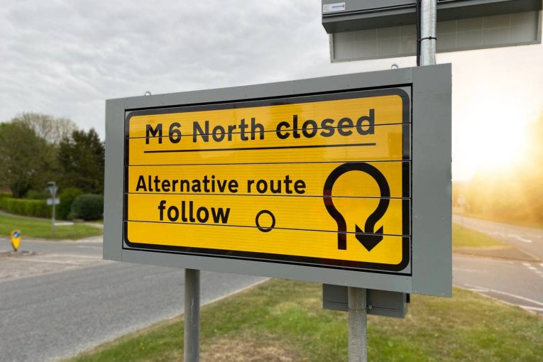 SWARCO Traffic installs intelligent Prism signs along the M6 for Highways England