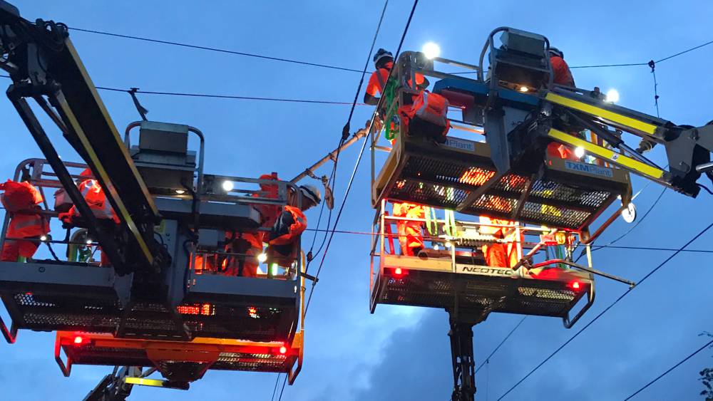 Network Rail investing in 25,000 volt overhead electric lines in Lancashire and Cumbria