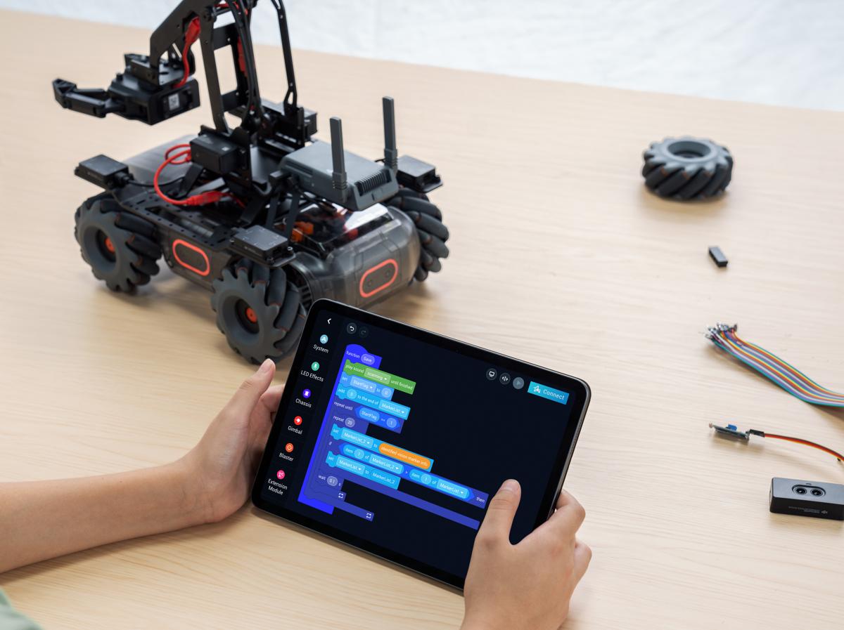 DJI RoboMaster EP Core sparking Robotics, AI and STEM Education