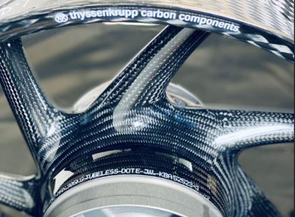 thyssenkrupp carbon wheels achieve worldwide approval for road use