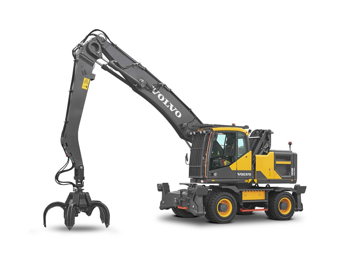 VolvoCE extends range and reach with new EW200 Material Handler