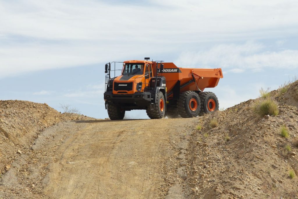 Doosan reveals next generation DA30-5 and DA45-5 articulated hauler trucks
