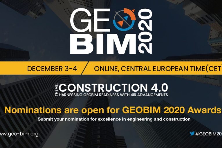 GEOBIM 2020 invites Awards Nominations in Digital Engineering and Construction