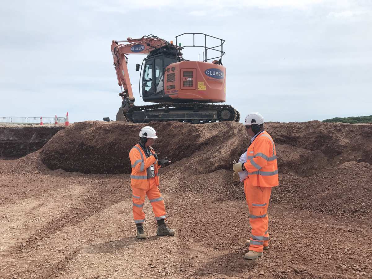 Galliford Try workers using Eave kit at Grantham