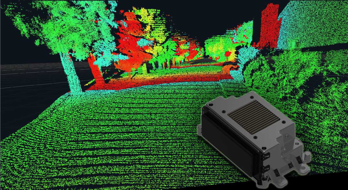 The high resolution of the long-range LiDAR improves the classification of objects.