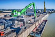 Port Danubia Speicherei in Austria relies on a SENNEBOGEN Port Handling Giant