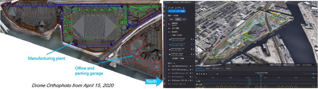 Construction that realized "digital twin" by digital transformation and smart construction