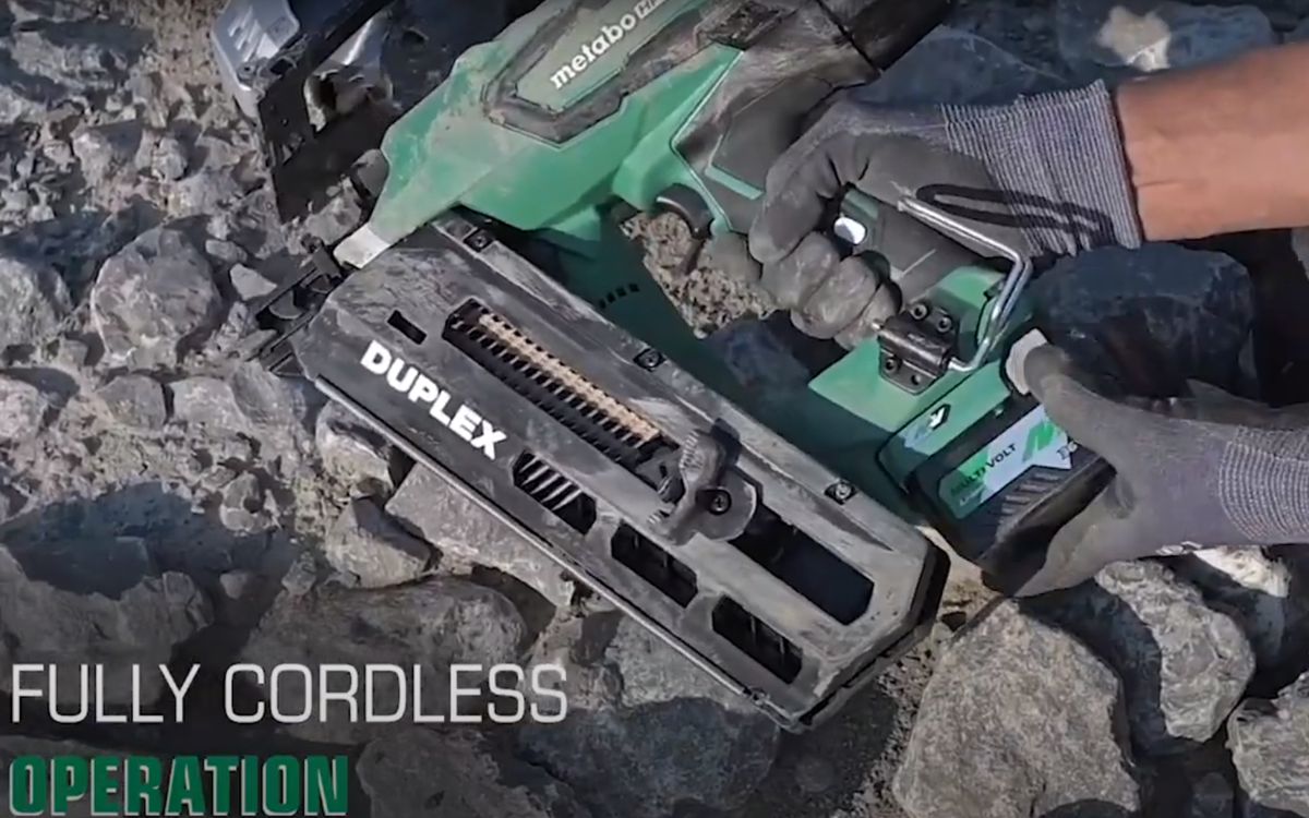 Metabo HPT expands MultiVolt System with the first battery-only Nailer