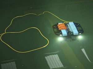 Autonomous Aquatic Inspection and Intervention (A2I2) being successfully demonstrated at Drop One Trials at Forth Engineering’s headquarters at Maryport, Cumbria.