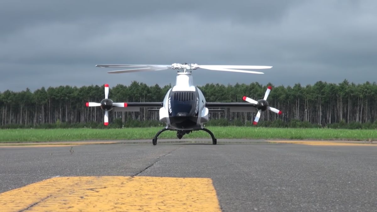 Kawasaki test unmanned K-RACER compound helicopter