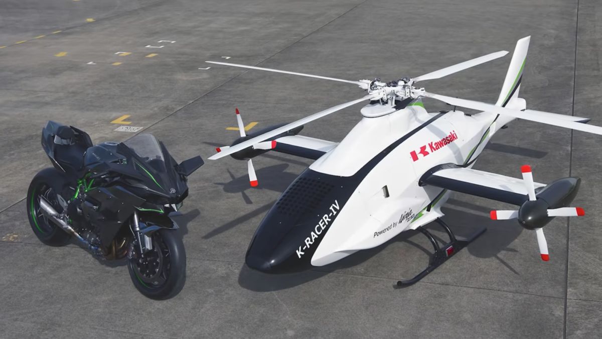 Kawasaki test unmanned K-RACER compound helicopter