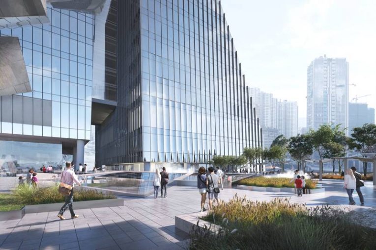 Snøhetta designs landmark building in Hong Kong at former Kai Tak Airport