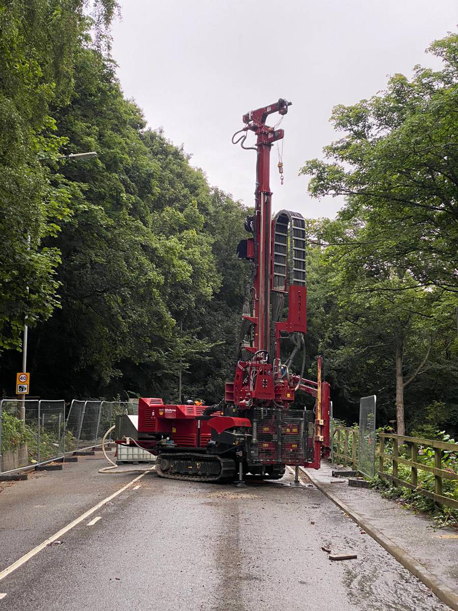 Geotechnical drilling for roads and highway