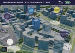 Jaguar Land Rover testing self-driving technology with Smart City Hub