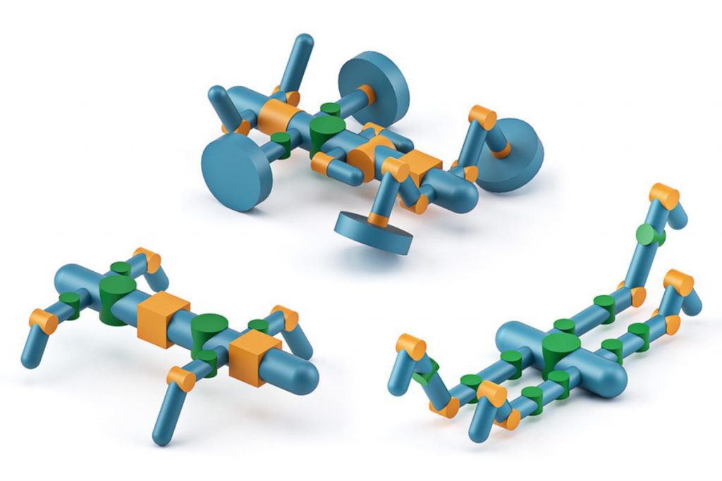 MIT researchers have automated and optimized robot design with a system called RoboGrammar. The system creates arthropod-inspired robots for traversing a variety of terrains. Pictured are several robot designs generated with RoboGrammar: Courtesy of the researchers