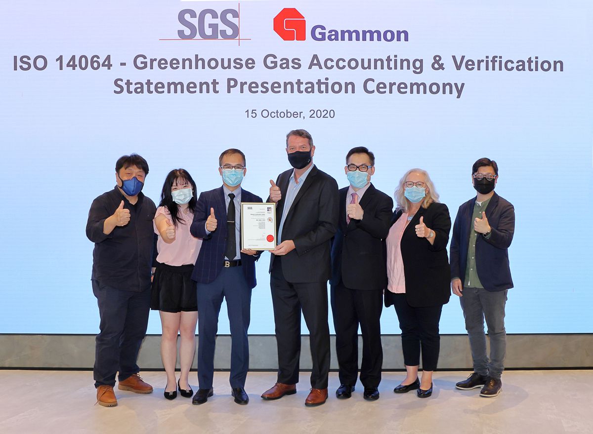 Gammon Construction celebrates ISO 14064 Carbon Accounting Standard award