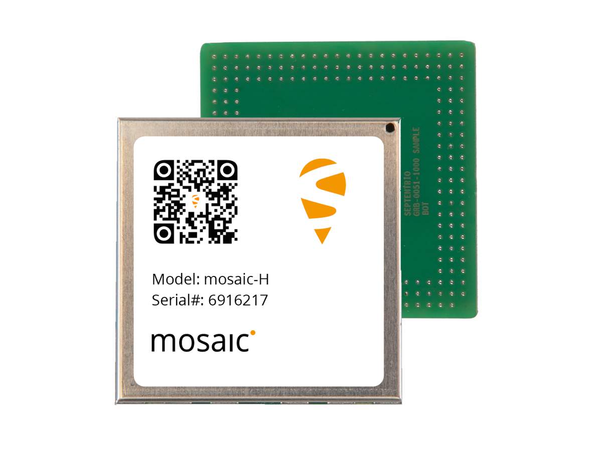 Accurate positioning and heading in a single compact module with the mosaic-H