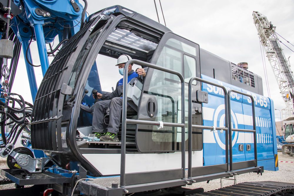 Soilmec's great SR-65 Drilling Machine gets a Blue Tech upgrade