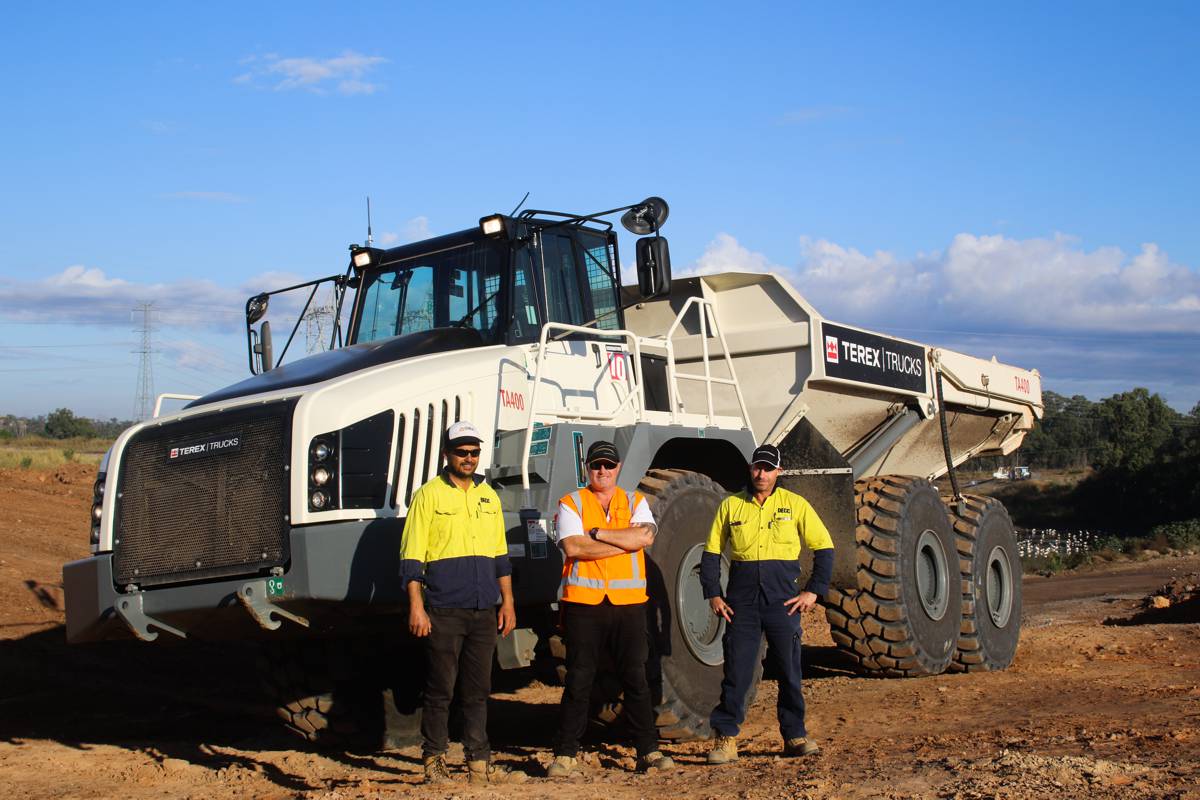 DECC’s National Plant Manager Josh Cutts and his team were quickly impressed with the TA400’s performance.