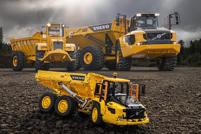 54 years of Volvo Articulated Haulers celebrated in Lego Technic