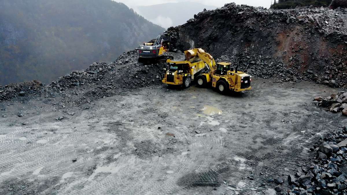 Steer AS Autonomous Trucks head for a stone quarry in Norway