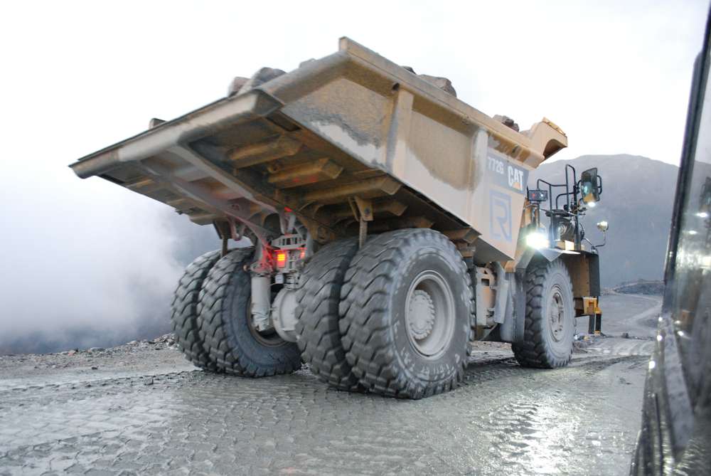 Steer AS Autonomous Trucks head for a stone quarry in Norway