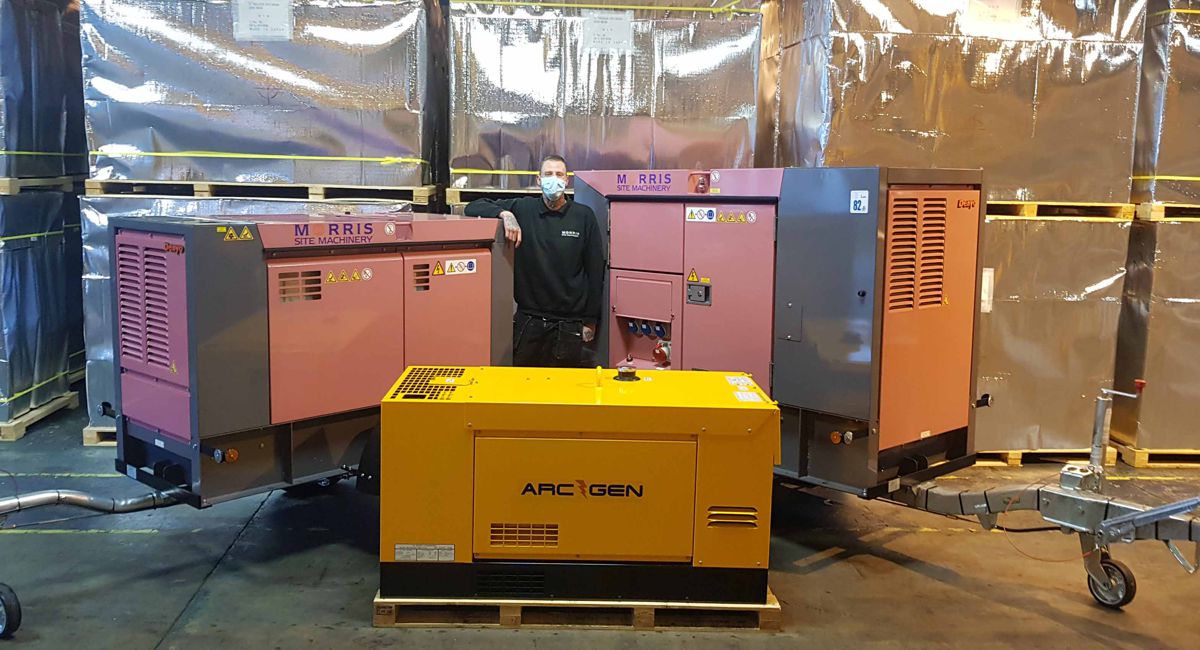 Morris Site Machinery invests £4m in new Denyo generators and ArcGen welders