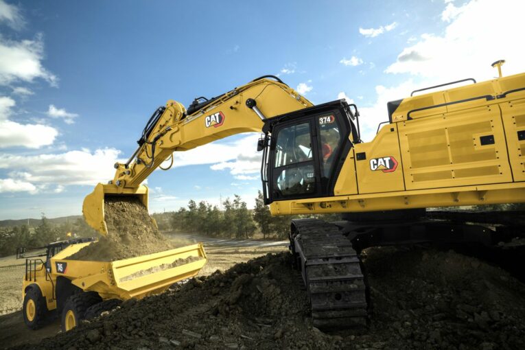 New Cat 374 Excavator designed for high-production and durability