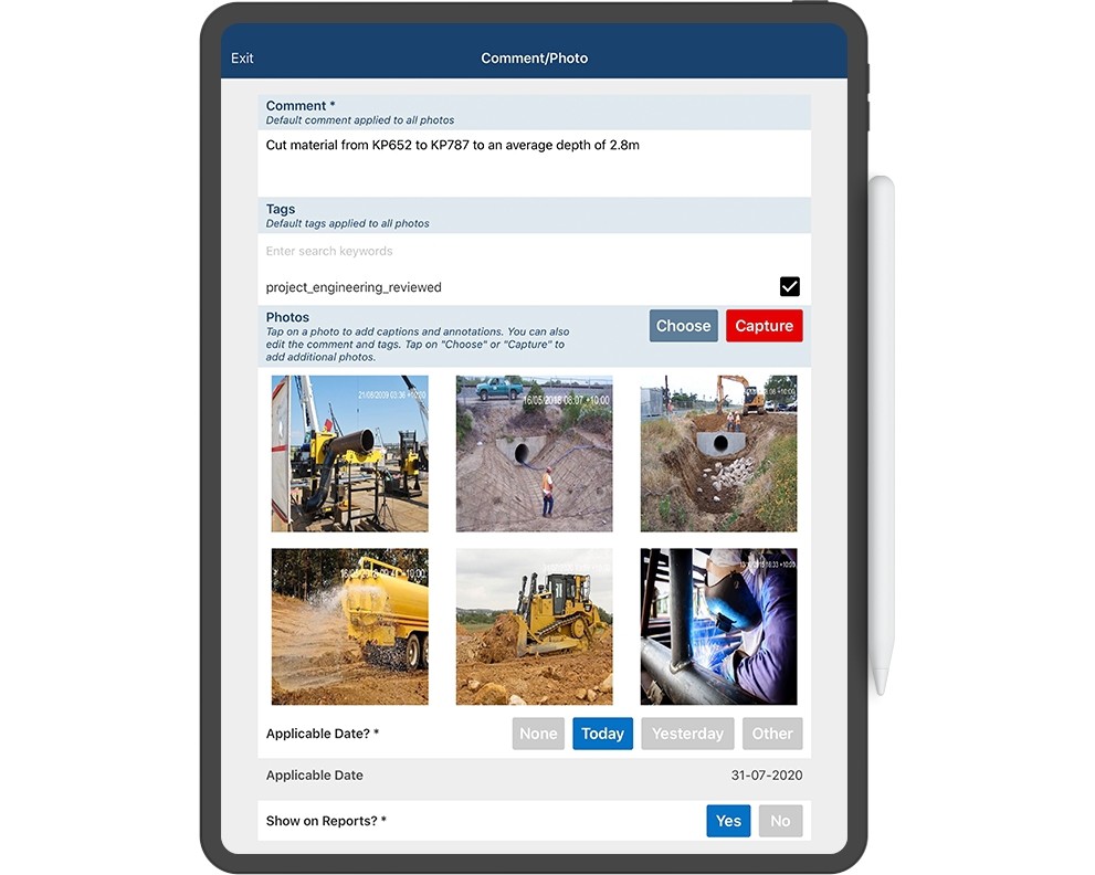 Foremen are connected in the field, providing updates across the project, including daily diaries, progress, and resource cost capture to provide clear line of sight for project leaders to make data-driven decisions.