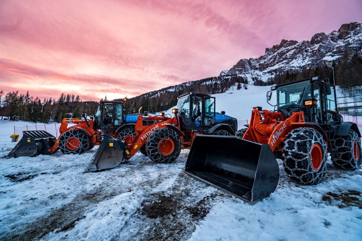 Hitachi Excavator fleet put to work at the Alpine World Ski Championships