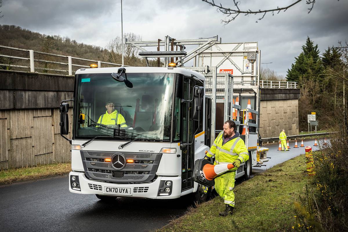 New Mercedes-Benz Econic impact protection vehicles drive safety at Cardiff Council