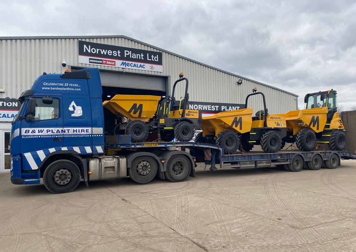 Norwest Plant agrees multi-million pound site dumper deal with Mecalac